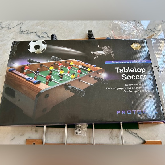 Protocol mini-soccer/foosball 20”, table top game, requires assembly - Picture 2 of 4